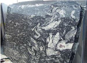 Preto Indiano Granite Slabs, Brazil Black Granite