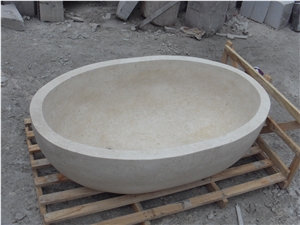 Interior Design Marble Bath Tubs Egyptian Cream Oval Bathtub