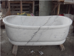 Marble Designed Vessel Bath Tubs Statuario Classic Bathtub