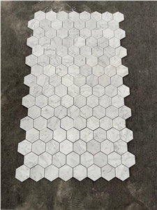 Marble Hexagong Mosaic Bathroom Tile Kitchen Backsplash Tile