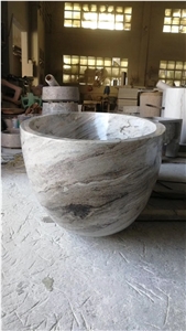 Stone Design Hotel Marble Bathtub Calacatta Oval Bath Tubs 