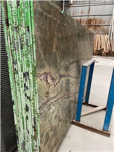 Verde Marble Floor Slab Rainforetst Green Dolomite Tile