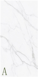 Carrara Snow White Sintered Stone Slab