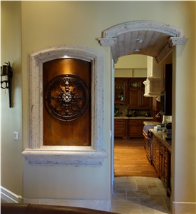 Beige Limestone Door Surround