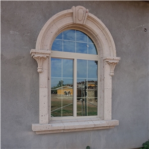 Beige Limestone Window Surround