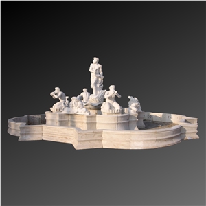 Large Marble Carving Fountain 02