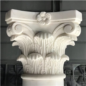 Royal White Marble Corinthian Columns