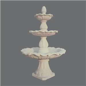 Small Freestanding Marble Carving Fountain