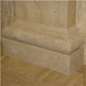 Travertine Wall Pilaster In Square Shape