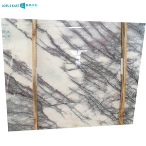 Book Matched Turkey Lilac Marble Milas New York Marble 