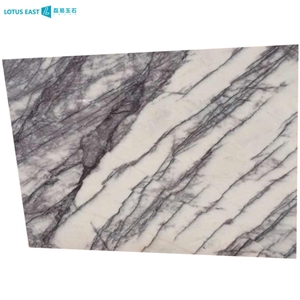 Turkish White New York Milas Lilac Marble Tiles And Marbles