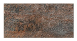 Slimline Standard Adhered Copper Gold Quartzite Tile 48X96