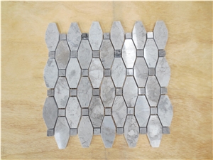 Abba Grey Marble Mosaic Tile Flooring Tile Bathroom Tile