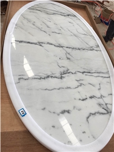 China Volakas Marble Table Top Kitchen Coutertop