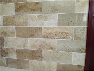 Coffee Travertine French Pattern Wall Tile Floor Tile Wall 