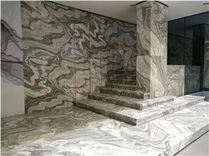 Fusion Grey Marble Tile Application