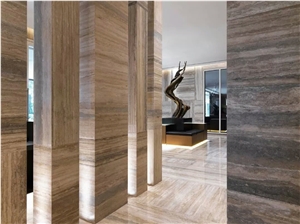 Italy Silver Travertine Application