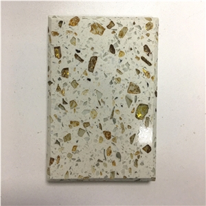 White Artificial Quartz Engineered Stone Slab