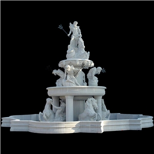 Garden Large White Marble Water Fountain