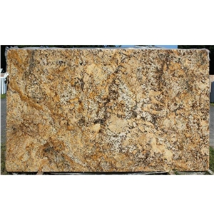 Polished Solarius Yellow Granite Slabs On Sales