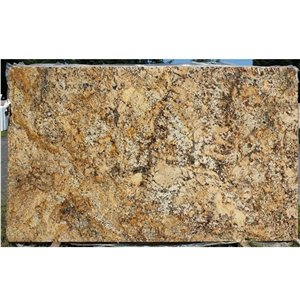 Polished Solarius Yellow Granite Slabs On Sales