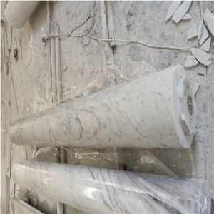 China Carrara White Marble Column