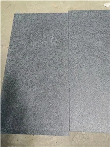Flamed Brush G684 Black Basalt Floor Tile