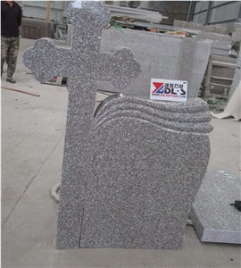Romania New G664 Granite Double Headstone Manufacturer