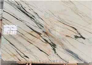 Chinese Oriental White Carrara White Marble Slabs Tiles