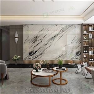 Chinese Oriental White Carrara White Marble Slabs Tiles