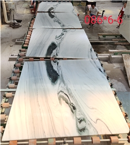 Chinese Panda White Marble Unique Bookmatched Wall Panels