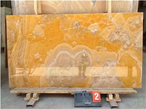 High Grade Decoration Yellow Translucent Onyx Slabs