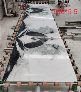 Panda White Marble Slabs Bookmatching Slabs New Arrival 