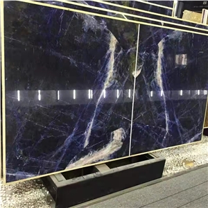 Sodalite Blue Marble Slabs For Wall Background Design