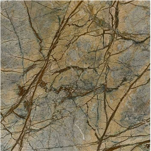 Rainforest Brown Marble Slabs, Tiles