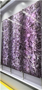 Amethyst Purple Gemstone Translucent Wall Panel