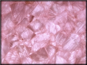 Pink Crystal Semiprecious Gemstone Translucent Slab Tiles