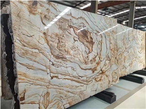 Roma Gold Quartzite Wall Floor Slabs