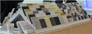 Small Mental Marble Tile Stand For Showroom Display