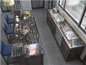 Black Gold Fusion Marble
