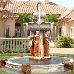 Factory Sell Human Carved Villa Garden Fountain Design