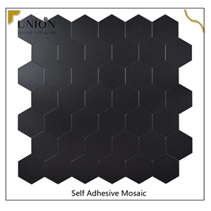 PVC Aluminum Metal Tiles For Kitchen Bathroom Real Texture Mosaic Tiles