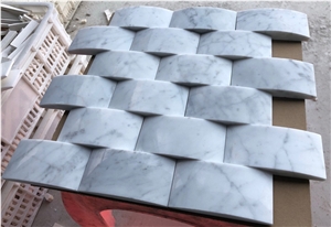 Carrara White Marble 2X4" Bread Brick Mosaic Tile