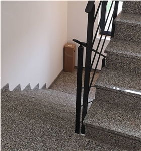 Rosa Beta Granite Staircase- Steps, Risers