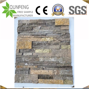 China Natural Brown Limestone Ledger Stacked Stone Veneer
