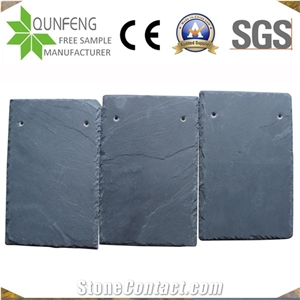 China Natural Split Face Black Stone Slate Roof Tile