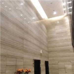 Beige Wood Vein Marble For Hotel Flooring/Wall Cladding