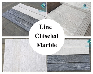 Big Sale Big Deal Line Chiseled Marble For Wall Panel