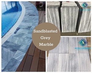 Big Sale Big Deal Sandblasted Grey Marble 