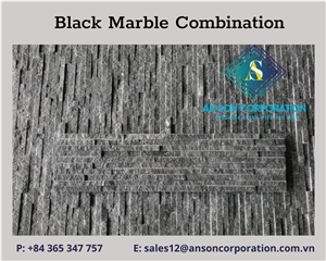 Black Marble Combination For Wall Cladding 